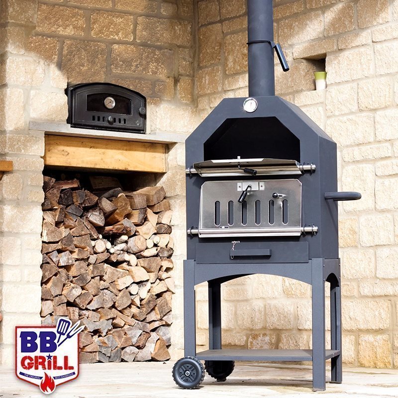 BBGrill Lorenzo outdoor oven Pizzauuni Harmaa