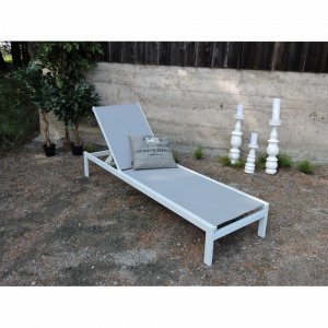 Ellos Copacabana Recliner White / Grey Nojatuoli Valkoinen