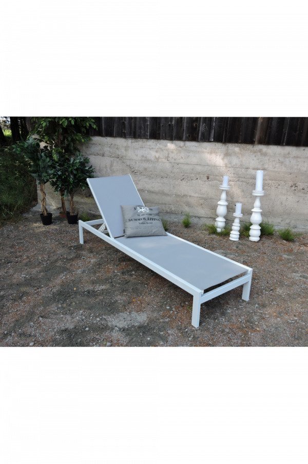 Ellos Copacabana Recliner White / Grey Nojatuoli Valkoinen