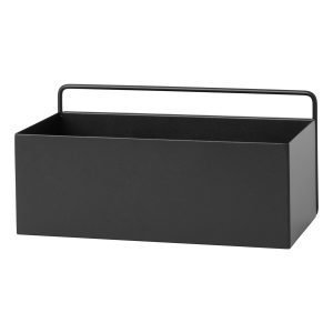 Ferm Living Wall Box Kukkalaatikko Suorakaide Musta