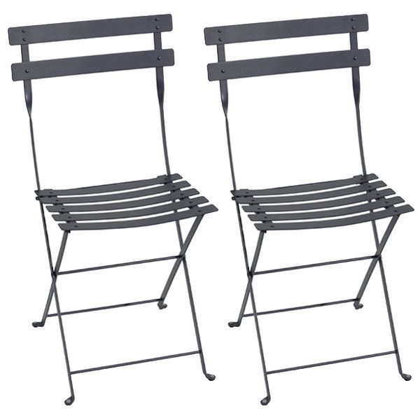 Fermob Bistro Metal Tuoli Anthracite 2 Kpl