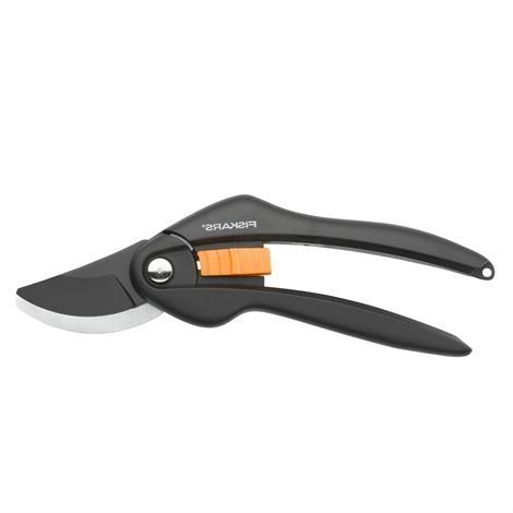 Fiskars Singlestep Oksasakset Ohileikkaava Malli P26 Musta-Oranssi