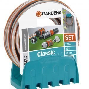 Gardena Seinäteline + Classic 20 M Puutarhaletku