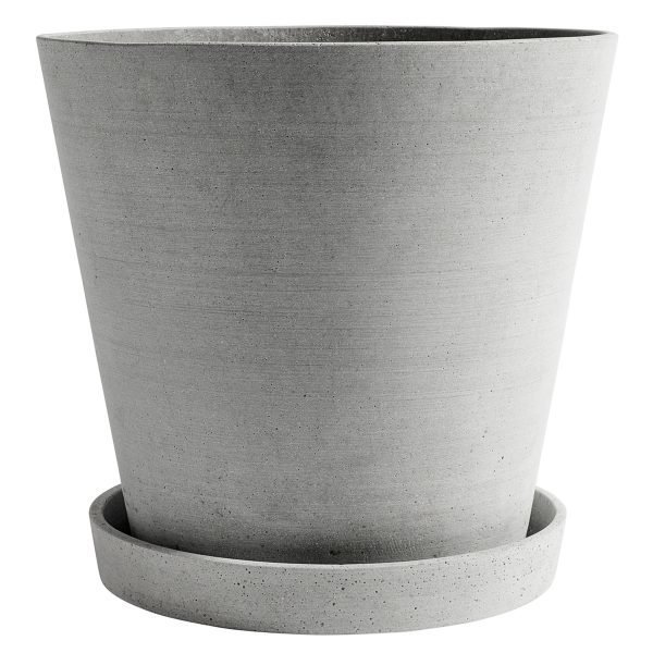 Hay Flowerpot Ruukku Ja Lautanen Xxxl Harmaa