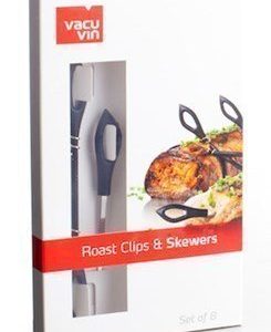 Vacuvin Roast Clips & Skewers setti 8 kpl