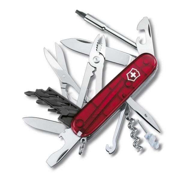 Victorinox Cybertool 34 Taskuveitsi Punainen Läpikuultava 91 Mm