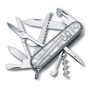 Victorinox Huntsman Silvertech Taskuveitsi Hopea Läpikuultava